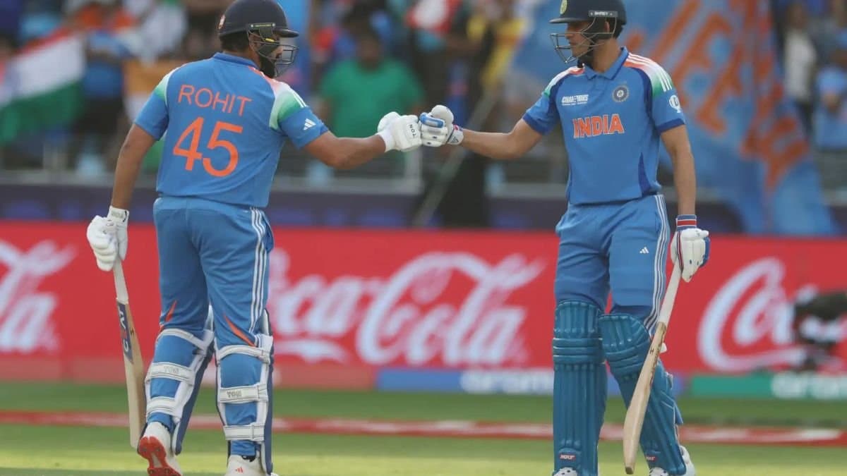 India vs Australia Champions Trophy 2025: Rohit Sharma reacts hilariously after his explosive shot knocks down umpire spt
