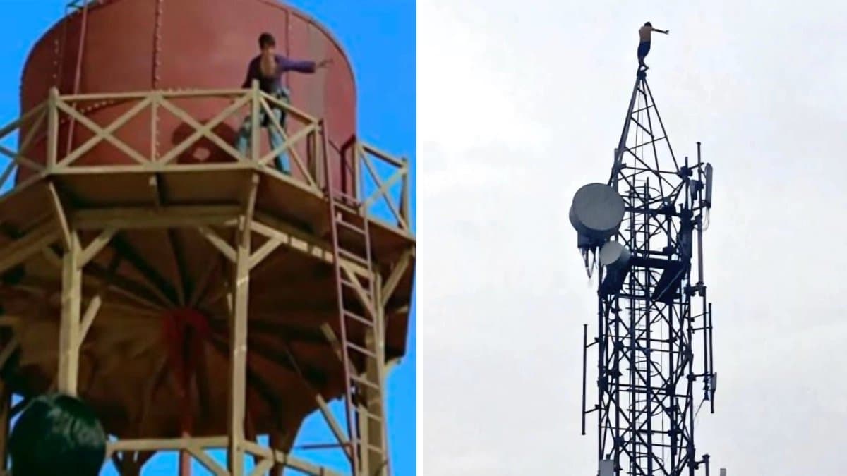 Either bring Basanti or I will not climb down vowed a youth from the top of a 70 feet tall tower