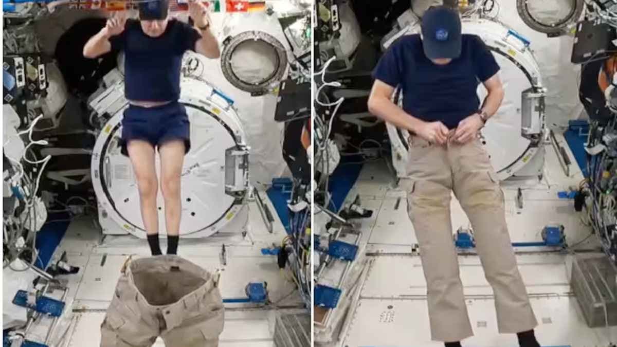NASA Astronaut Shows Hilarious Way To Wear Pants In Space goes Viral 