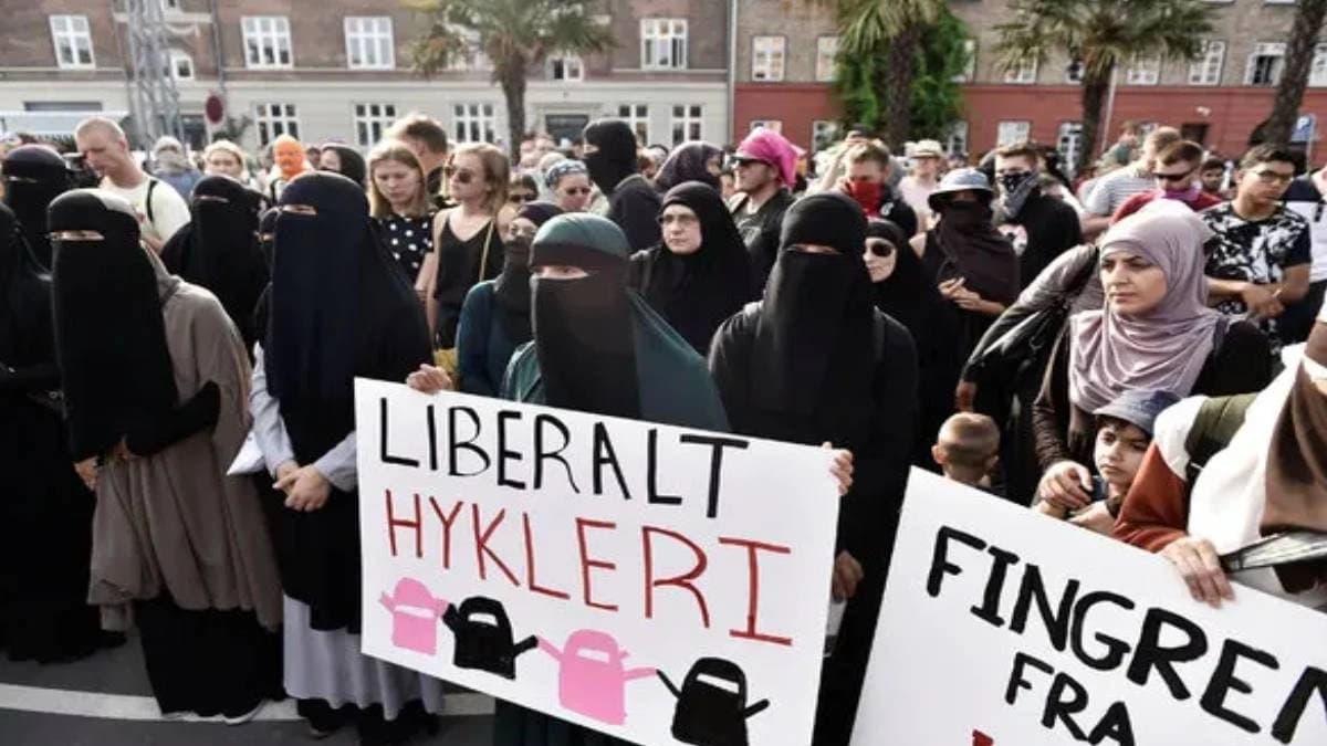 Denmark banned wearing hijab burqa