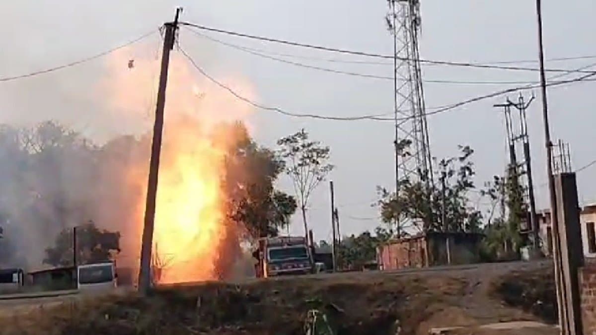 fire at Amdanga today gnr 