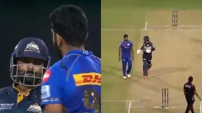 Jasprit Bumrah and Rahul Tewatia engage in heated exchange during IPL Eliminator