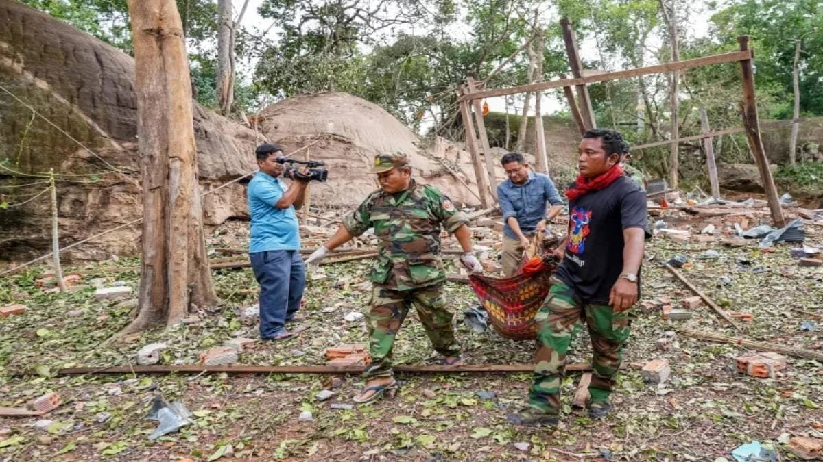 clashes on the Thailand-Cambodia border and thousands are fleeing