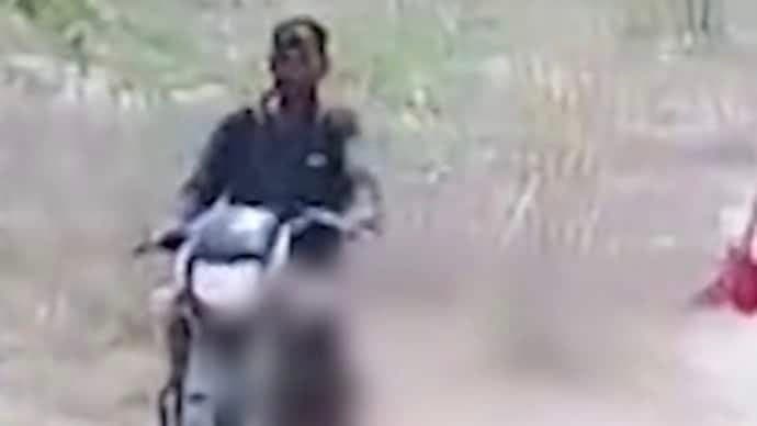 Rajasthan man drags wife behind bike physically assaulted arrested gnr 