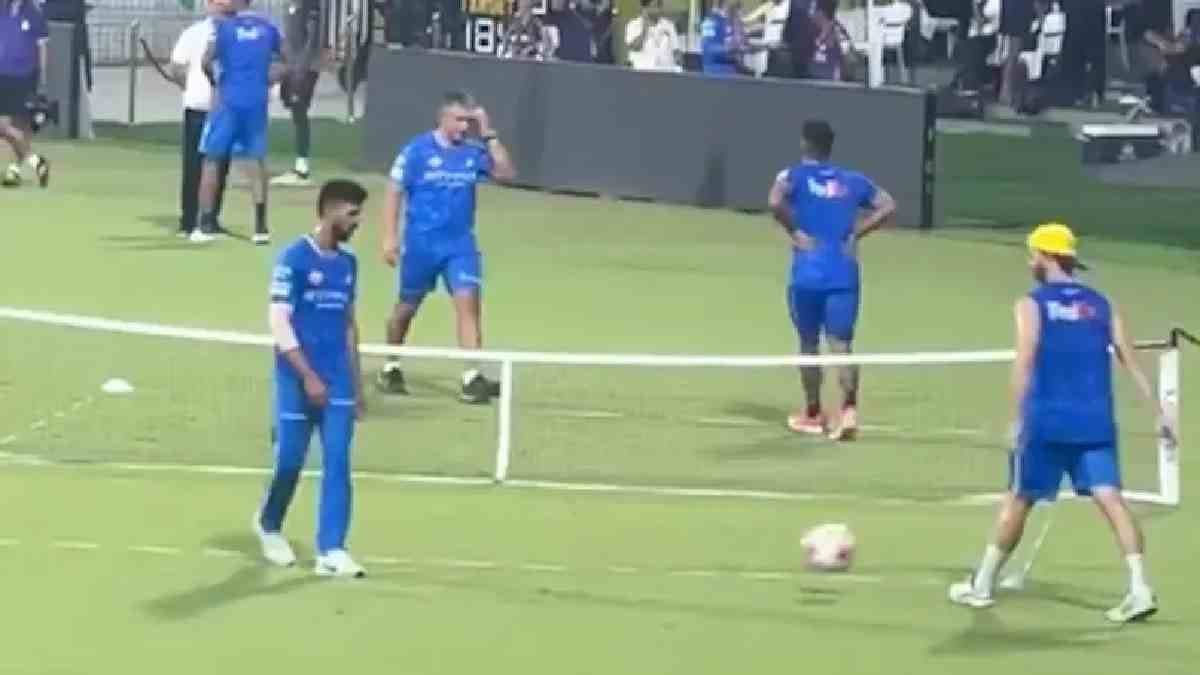 Ruled Out CSK Captain Ruturaj Gaikwad Seen Playing Football 