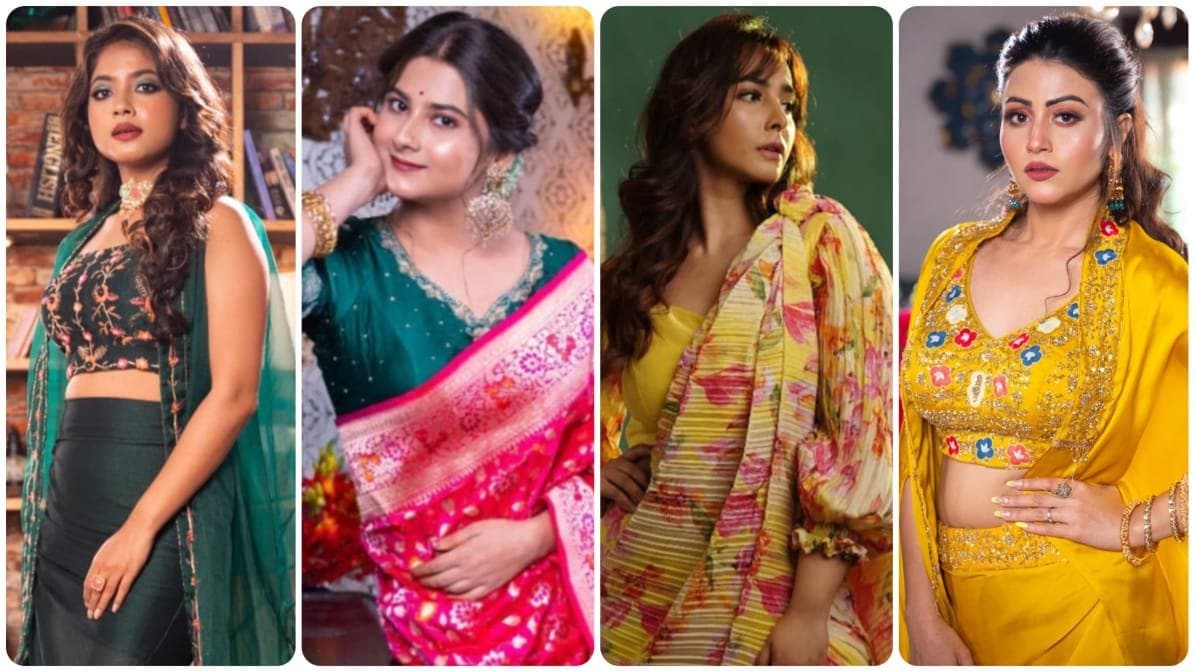 Fashion shoot of actress Srijla Guha Sanghamitra Talukder Sweta Mishra and Oindrila Bose