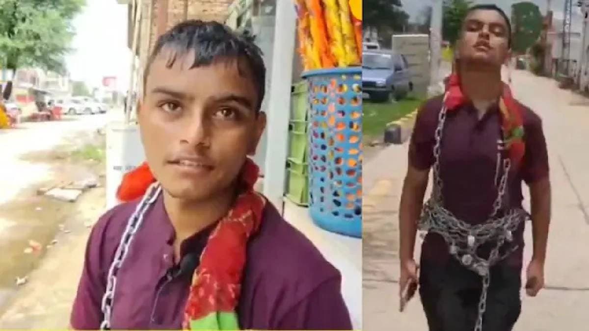 This Khatu Shyam Devotee Carried Heavy Chains For 27 Hours 