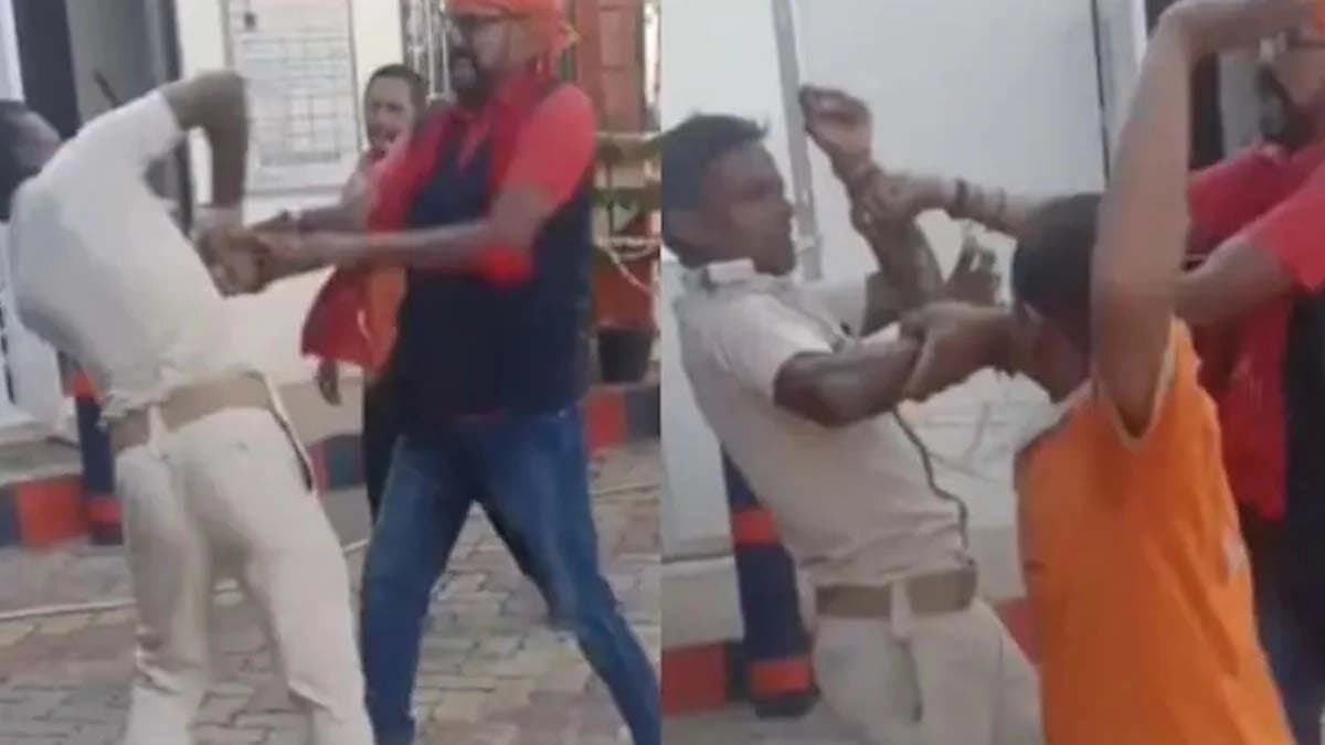 Why did petrol pump workers slap the police one after another in Bihar