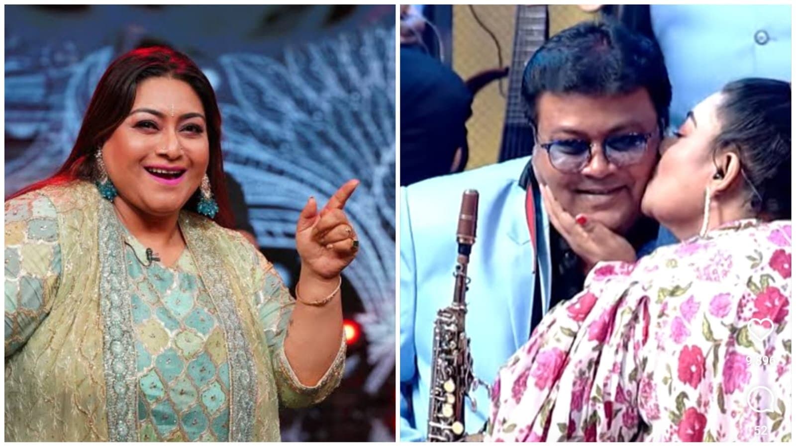 singer jojo kissed a musician on the set of zee bangla saregamapa ent