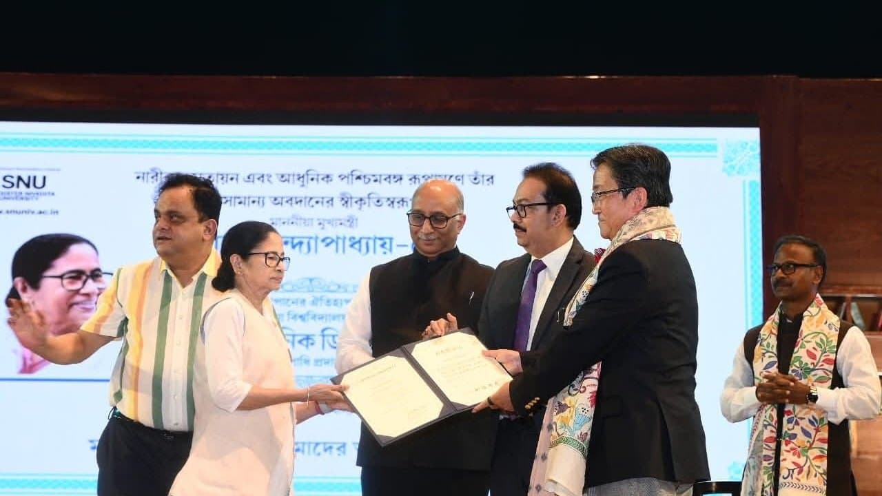 Okayama University of Japan conferred honorary D.Litt degree on Mamata Banerjee