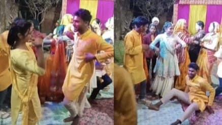 man slaps sisters dance partner on wedding stage gnr