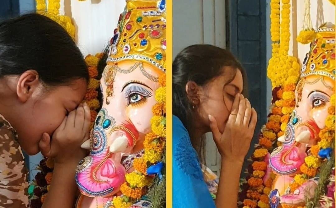 Nilanjana is doing Ganesh Puja alone for the first time with her two daughters where is Jishu Sengupta ENT