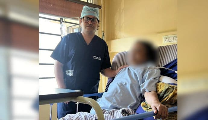 tumor operation, doctor's of howrah saved a patient gnr