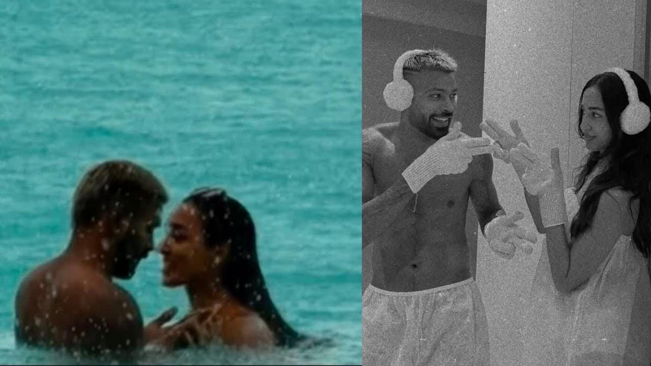 hardik pandya shares intimate moment with new girlfriend mahieka Sharma during recent vacation
