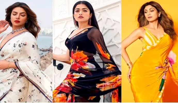 Fashion: প্রিয়াঙ্কা, রশ্মিকা নাকি করিনা! প্রিন্টেড শাড়িতে বাজিমাত করলেন কে? 