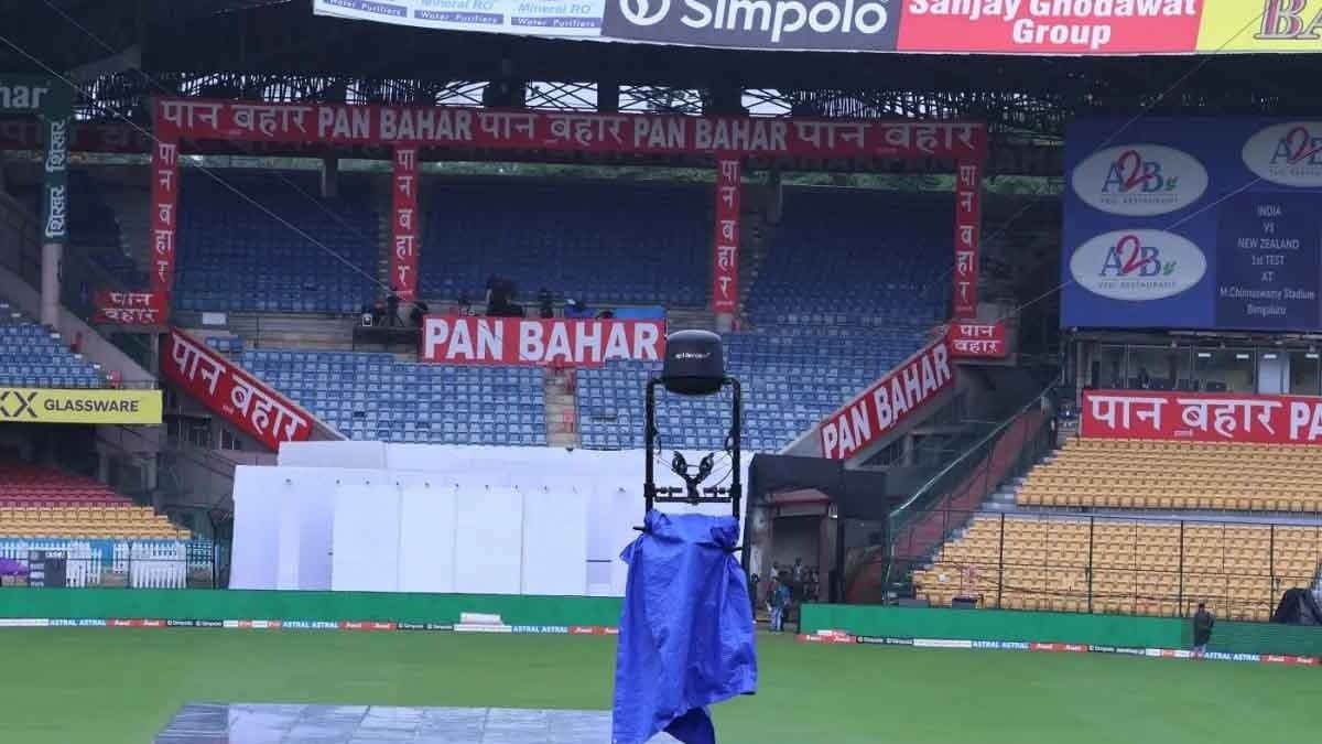 First session of India-new Zealand first test washed out by rain spt 