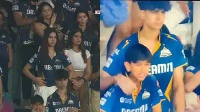 Ashish Nehra son and Shubman Gill sister reduced to tears after Gujarat lost to Mumbai 