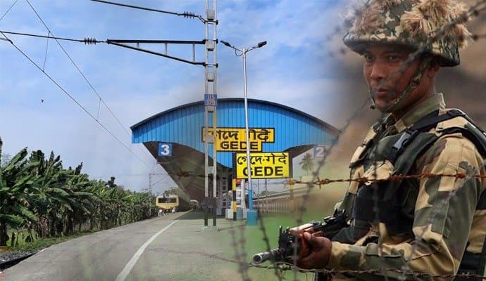 BSF: গেদে স্টেশন থেকে ৪ সোনা পাচারকারীকে আটক করল বিএসএফ
