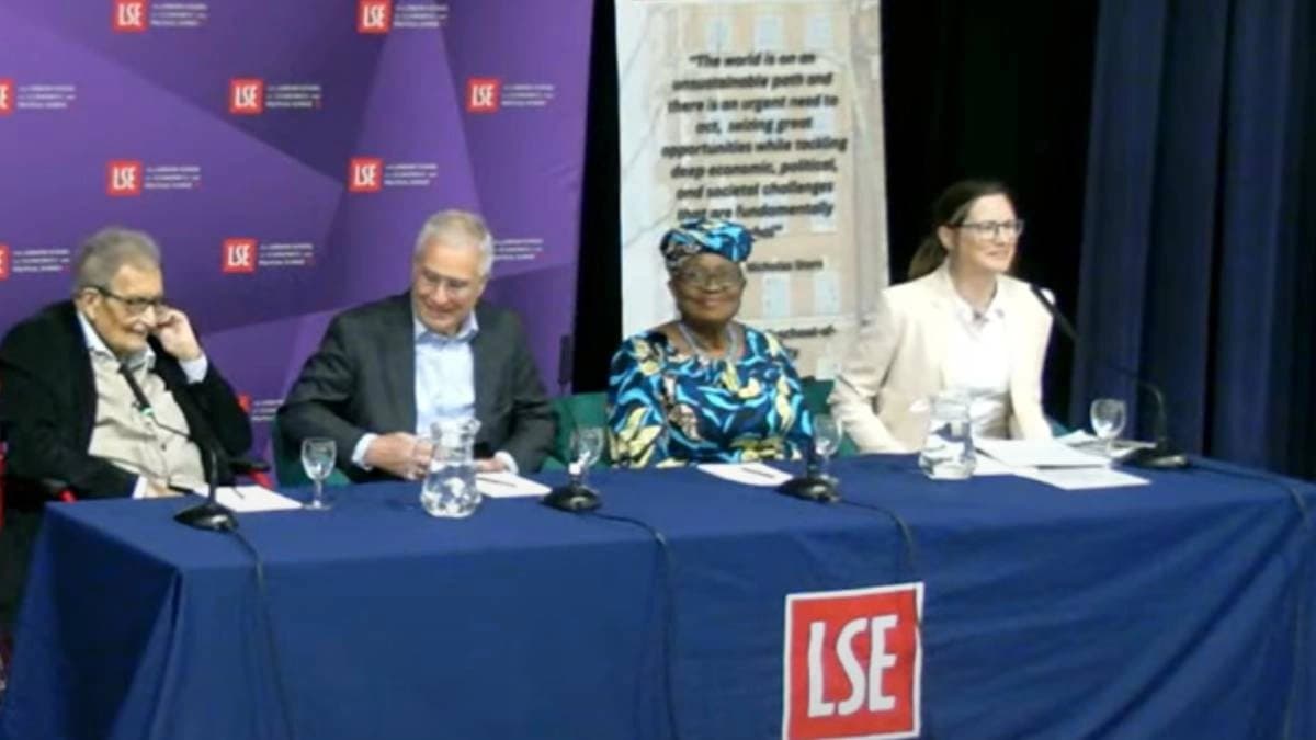 Political economy of new liberalism debate between Amartya Sen and Daron Acemoglu at London School of Economics