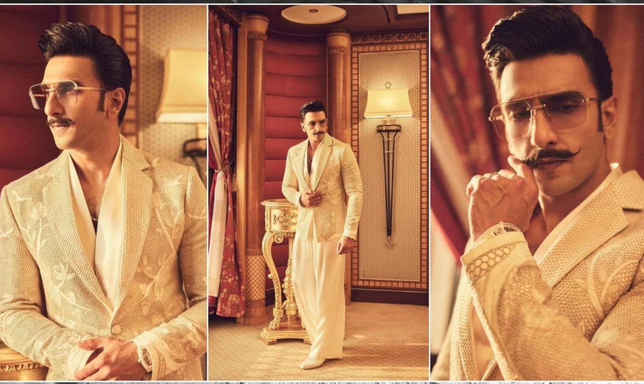Ranveer Singh:   এমব্রয়ডারি করা ব্লেজারে নতুন স্টাইল স্টেটমেন্ট তৈরি করলেন  রণবীর সিং!