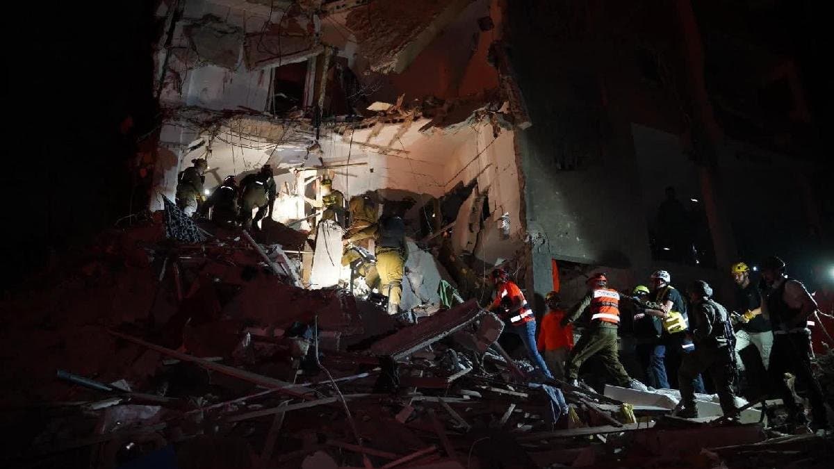 Iran Israel Conflict  Iran launches missile attack on Israel IDF issues alert