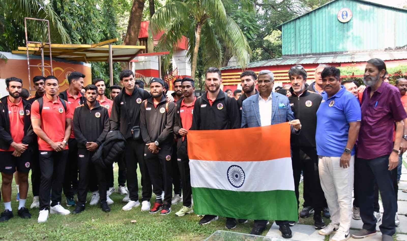 East Bengal celebrates success in AFC challenge league group phase spt 