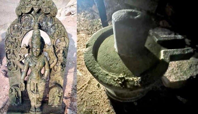 Karnataka: কর্ণাটকের কৃষ্ণা নদী থেকে উদ্ধার শতাব্দী প্রাচীন বিষ্ণু, শিবের মূর্তি 