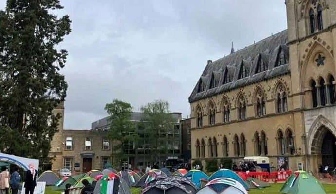 Britain's Oxford and Cambridge universities have been rocked by anti-Israel protests