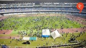 Why is there chaos at salt lake stadium ?